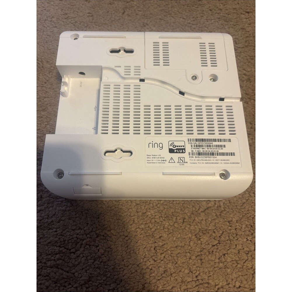 Ring Base Station US Home Security - White NO Power Cable 4HB1U90EN0 - Picture 5 of 6